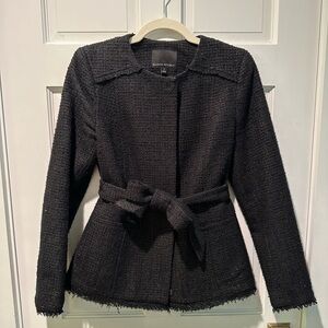 Banana Republic Black + Gold Shimmer Boucle Jacket